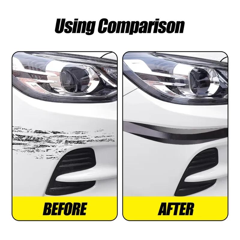 Автомобильные бамперы, противоударные полосы, универсальные защитные накладки на передний и задний бампер, защита от царапин, украшение из ПУ, 40x5 см