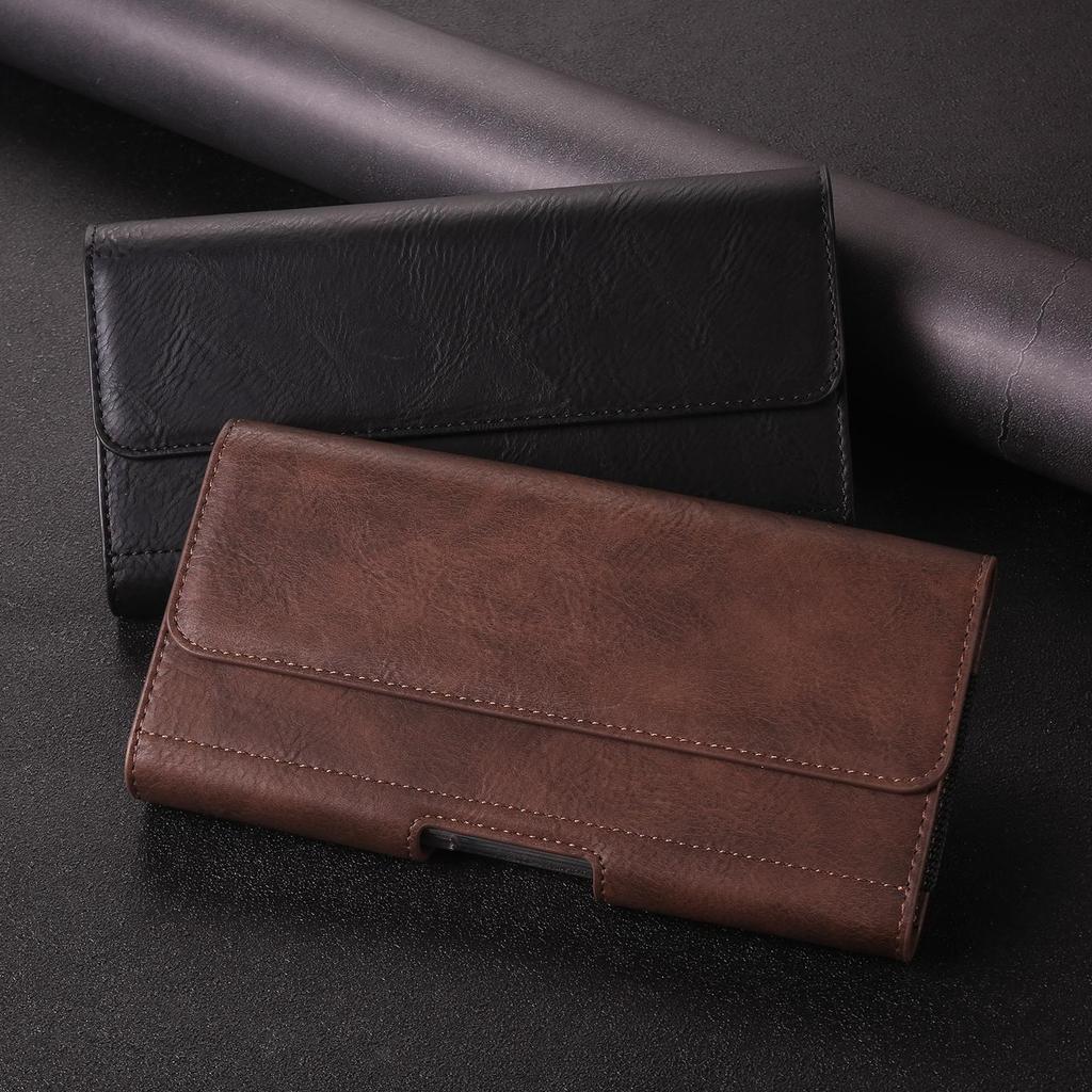 Кожаный чехол для телефона с зажимом для ремня, мужская поясная сумка-держатель для iPhone 16, 15, 13, Pro, Max, Samsung, Galaxy S25, S24, S23, Xiaomi, Redmi Note 12, Oppo, чехол-кобура