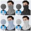 Summer Face Scarves Face Cover Solid Color Sunscreen Face Scarf Breathable Neck Wrap Cover  Golf