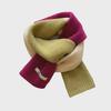 Women's Warm Korean-Style Rose Pink Wool Knit Scarf