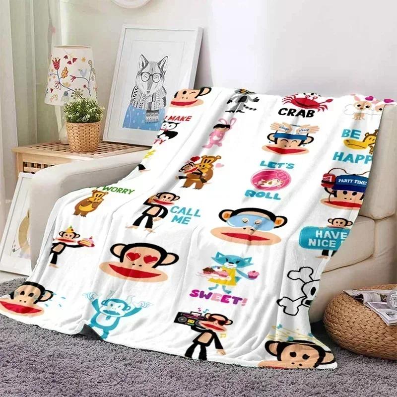 P-Paul Frank фланелевый гостиная, спальня, диван-кровать, детский пикник, тепло, комфорт, портативное одеяло, подарок на день рождения r2