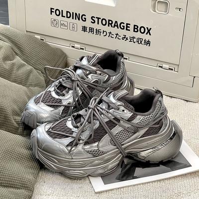 Европейская станция повседневные папины кроссовки женские весенние новые спортивные ремешки цветовая гамма для бега женские кроссовки