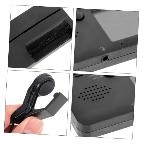 Alasum 1-Set Tuner for Brass Band Instruments, Flute, Trumpet, Bass, Trombone, Clarinet, Tuning Tool, Plastic, Black, No Battery