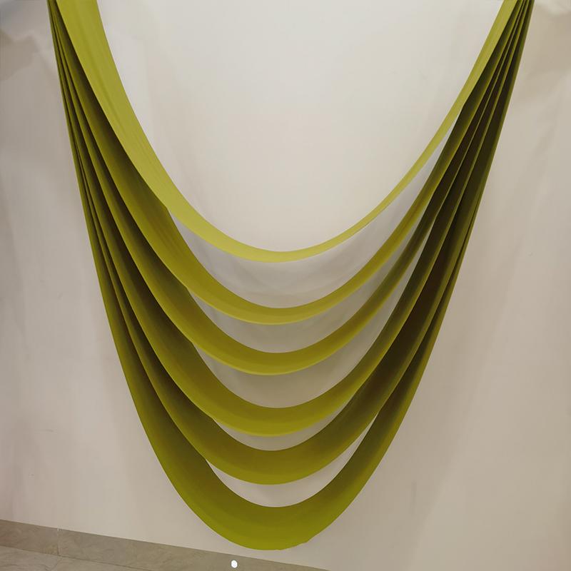 Wedding Ceiling Cloth Curtain 6 Layer Wave Curtain Drapery Fabric Draping Birthday Party Ceremony Reception Wall Hanging Decor