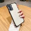 Для Oppo Reno6 Чехол OPPO Reno 6 5G Чехол CPH2251 Чехол для телефона Мягкий бампер Противоударный Защитный чехол Прозрачная гальваническая пластина