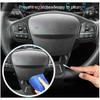 For Ford Bronco Sport 2021-2022 Carbon Fiber Steering Wheel Frame Cover Trim 2P