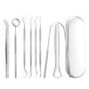 7/8Pcs Rustproof Tooth Care Kit Stainless Steel Tongue Scraper Dental Cleaning Tools  Adult