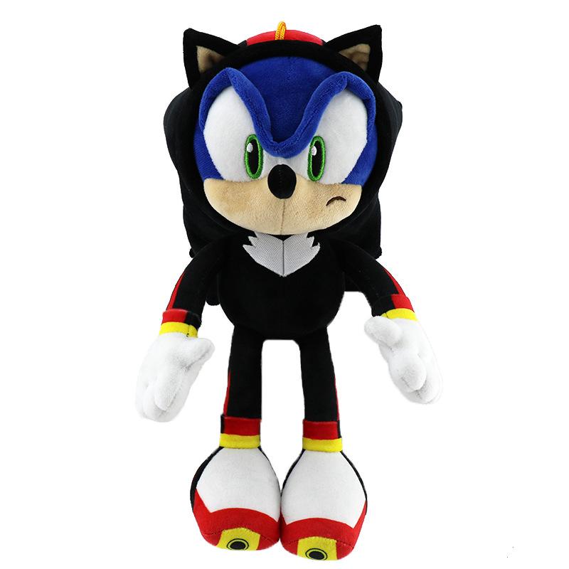 New Hedgehog Mouse Plush Toy Super Sonic Tails Knuckles Cartoon Anime Doll 30cm