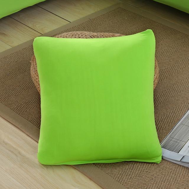 Эластичная эластичная подушка с однотонным принтом Cojines Decorativos Para Sofa Capa De Almofada Coussin De Salon Housse De Cous