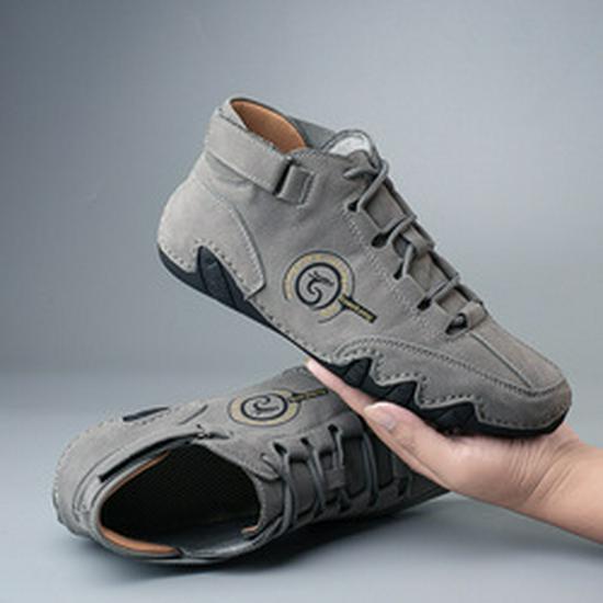 Осень/Зима 2023 Мужские кожаные высокие ботинки Martin большого размера Octopus Zipper Outdoor