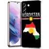 Чехол для телефона с флагом Курдистана для Samsung Galaxy S23 S20 FE S22 S21 Ultra M21 M22 M32 S10 S10E S9 S8 Plus 5G Прозрачный корпус