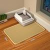 Коврик для кошачьего туалета с подарком, двухслойный водонепроницаемый коврик для кошачьего туалета, нескользящий коврик для кошачьего туалета с песком, моющийся коврик для кровати, чистый коврик, товары