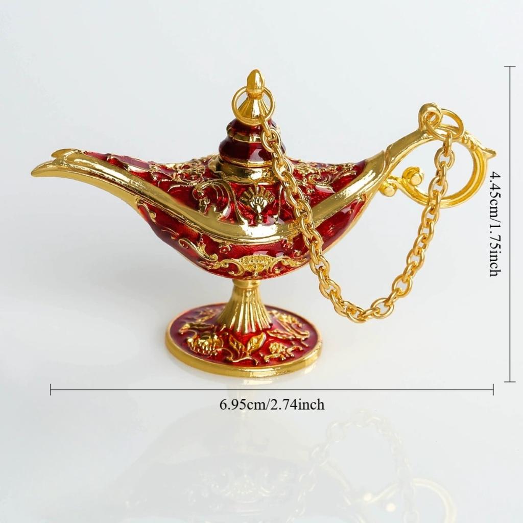 Tiny Size Aladdin Magic Genie Lamps - Classic Vintage Magic Genie Light Costume Lamp for Home Wedding Table Decoration