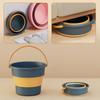 5L/10L Portable Folding Bucket Thickened Plastic Bucket for Fishing Camping Folding Bucket Bathroom Kitchen Camp Bucket