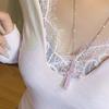 Модное Уникальное Дизайн Циркон Крест Ожерелье Для Женщин Элегантное Изысканное Ключица Цепочка Украшения День Рождения Вечеринка Подарок