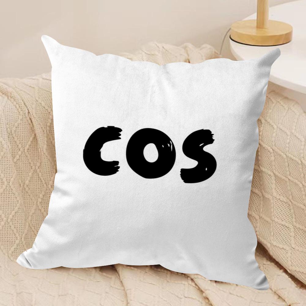 C-COS C-Collection Чехол-подушка Мягкая Плюшевая Ткань Двусторонний Печатный Чехол на Подушку Дивана для Всех Сезонов Домашний Декор Подарок