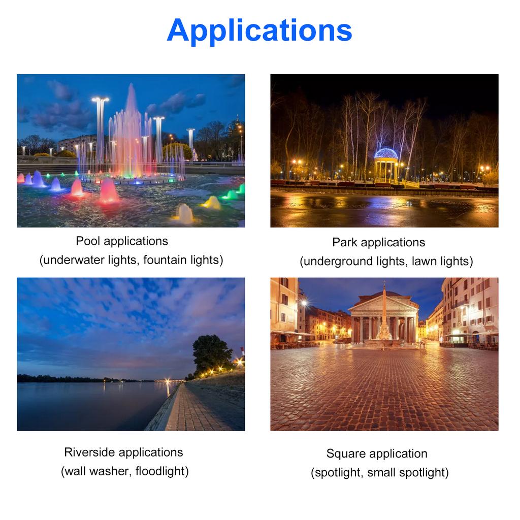  LED Power Supply, 12V 50W 60W 80W   with Automatic   for Short Circuit Overload Over Voltage, IP68  for Outdoor   Proje