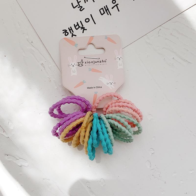 Cute Baby Rubber Bands Simple Hair Rope Set Children Accessories Girls Small Circle Elastic Hair Bands for Child
