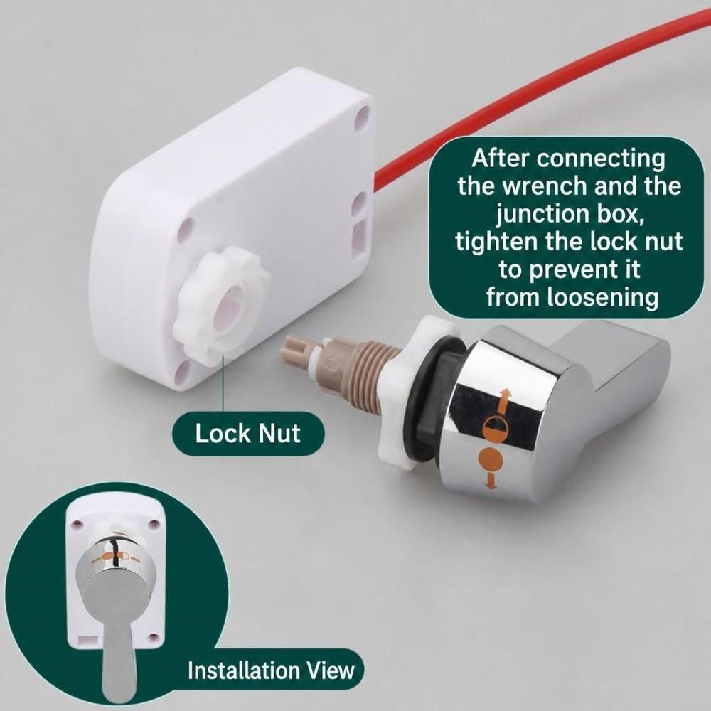 Adjustable Toilet Flush Button Cable Operated Toilet Flush Conversion Water Tank Accessory