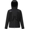 SALOMON Korea Line Spliced Zipper Hooded Faux Two-Piece Long Sleeve Jacket Unisex Jackets Black LC2573900