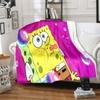 Мягкий плюшевый диван-кровать CartoonS-Spongebob, одеяла для пикника с героями мультфильмов, современное фланелевое одеяло Gedruckt Bettdecke Geschenk