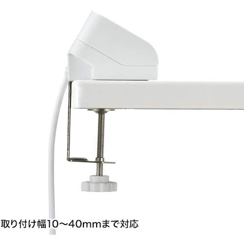 Sanwa Supply Clamp-Style USB Charger (1 Type-C Port + 3 USB A Ports), White, ACA-IP51W