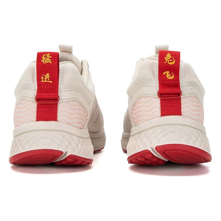 Skechers Go Run Consistent Круглый носок На шнуровке Ткань Синтетическая кожа Низкие кроссовки для бега Мужские кроссовки Белый Красный 802005-TPE
