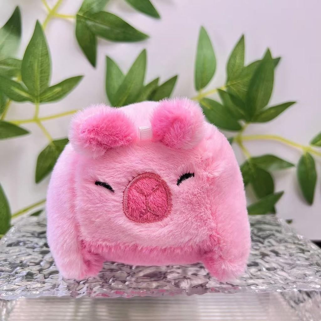 Capybara Sweet Plush Doll Cute Design In Brown And Pink Soft Fur Perfect For Keychains