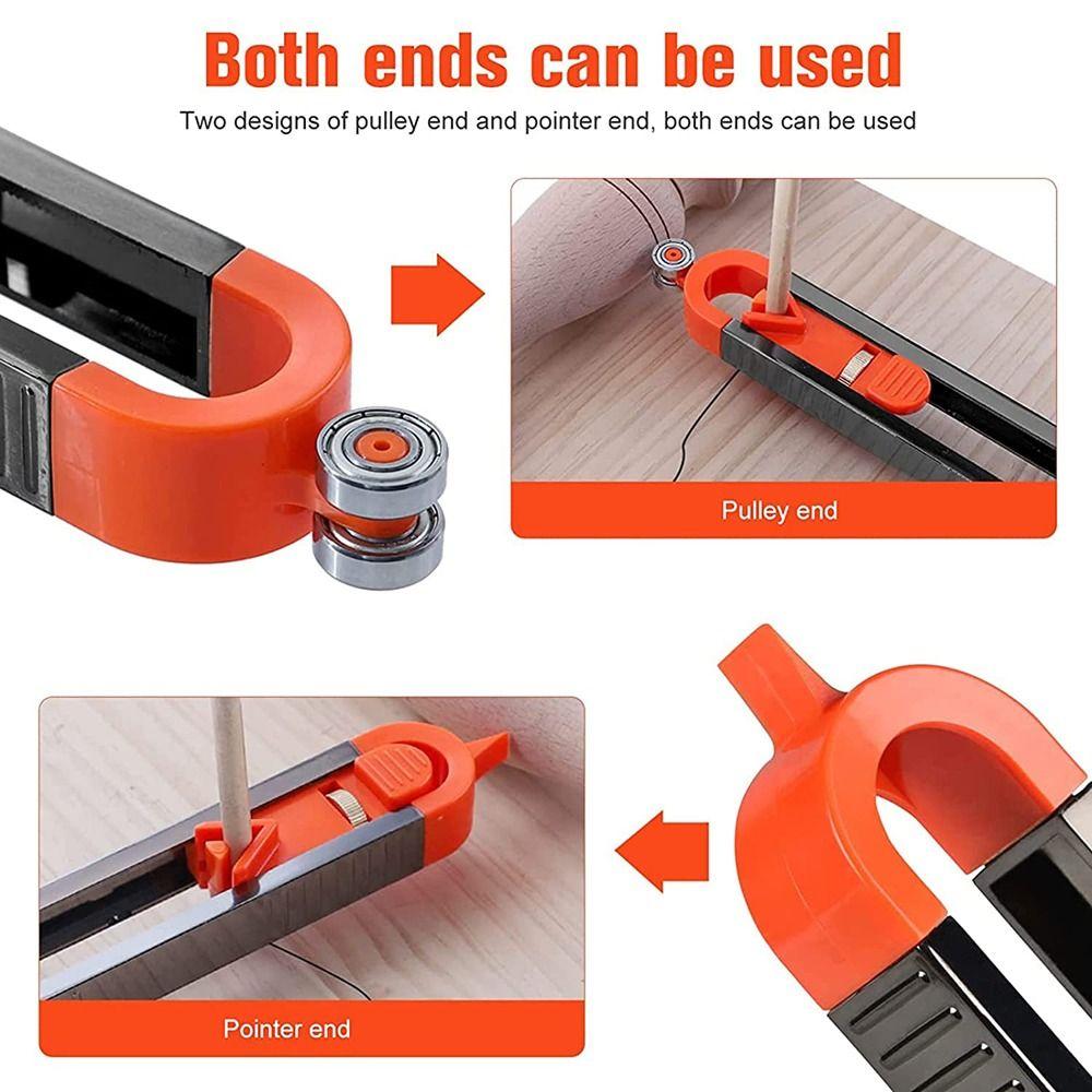 Adjustable Locking Profile Scribing Ruler Precise Irregular Shape Profile Tool  Border Drawing