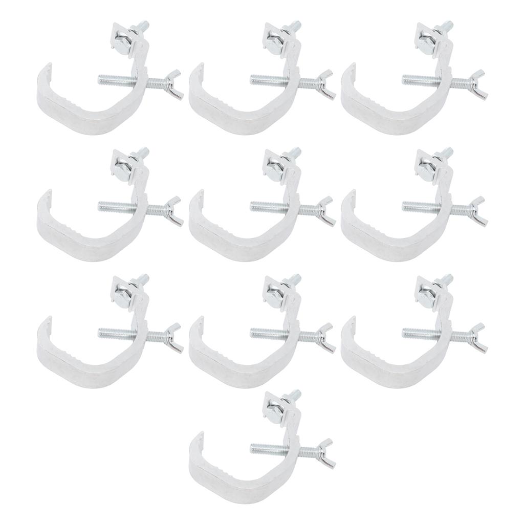 Stage Light Clamp Safe Large Load Bearing Cast Aluminum Stage Lamp Hook Kit for Moving Head Light 10pcs