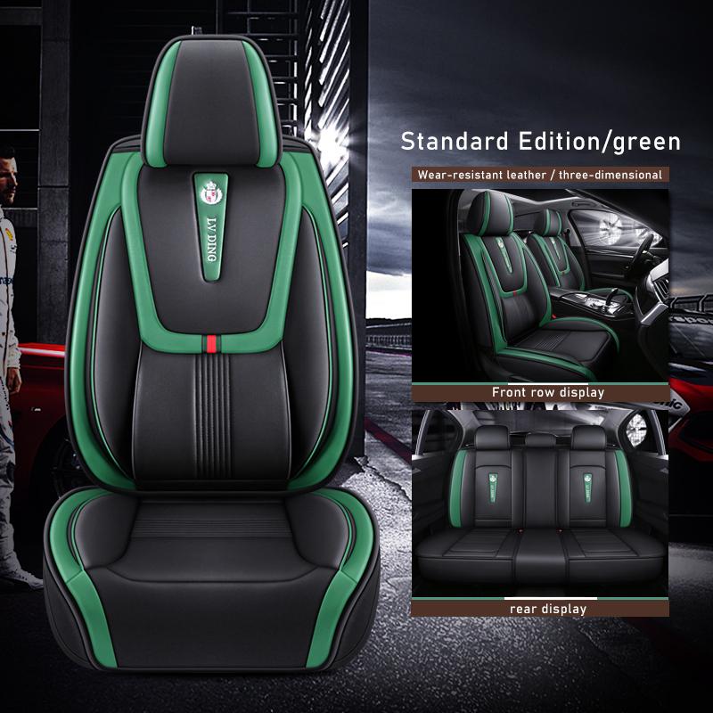 ZHOUSHENGLEE Leather Car Seat Covers For Honda Civic Accord CR-V Fit Odyssey Pilot City Jazz Vezel Elysion Jade Car Accessories