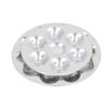 10Pcs Metal Round Paint Tray 10 Wells 6 Wells Aluminium Alloy Round Metal Palettes