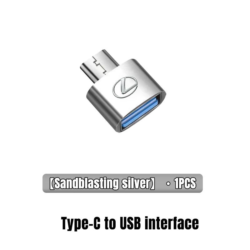 2026 Hot Interior Stickers Car Type-C To USB 3.0 Interface Mini Converter Charging Adapter For Lexus F SPORT ES RX NX LS UX LM L
