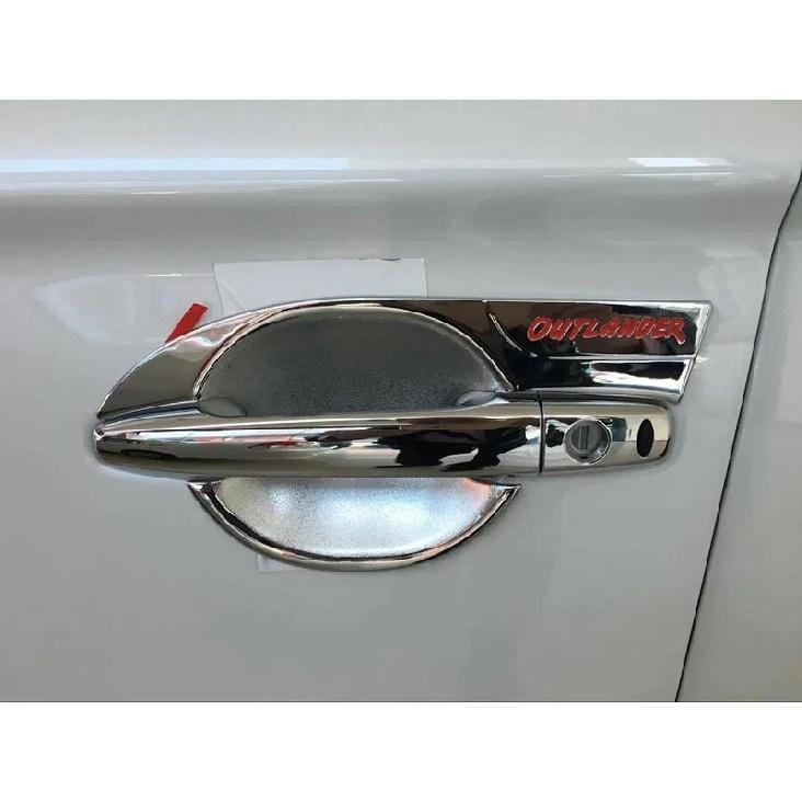 Для Mitsubishi Outlander 2013 - 2015 2016 2017 2018 Накладка на ручку двери Накладка на рамку чаши Накладки Наклейка Автоаксессуары