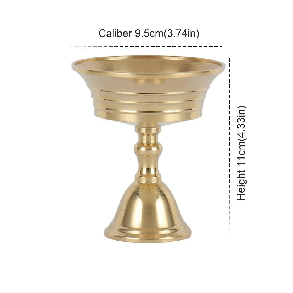 Universal Copper Butter Lamp Holder Golden Multi-Size Candle Holders Long Lamp Candlestick Home Decor