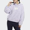 Adidas Толстовка Neo Brlv с капюшоном Sherpa, теплая, спортивная, с капюшоном, женская, светло-фиолетовая, GU0847