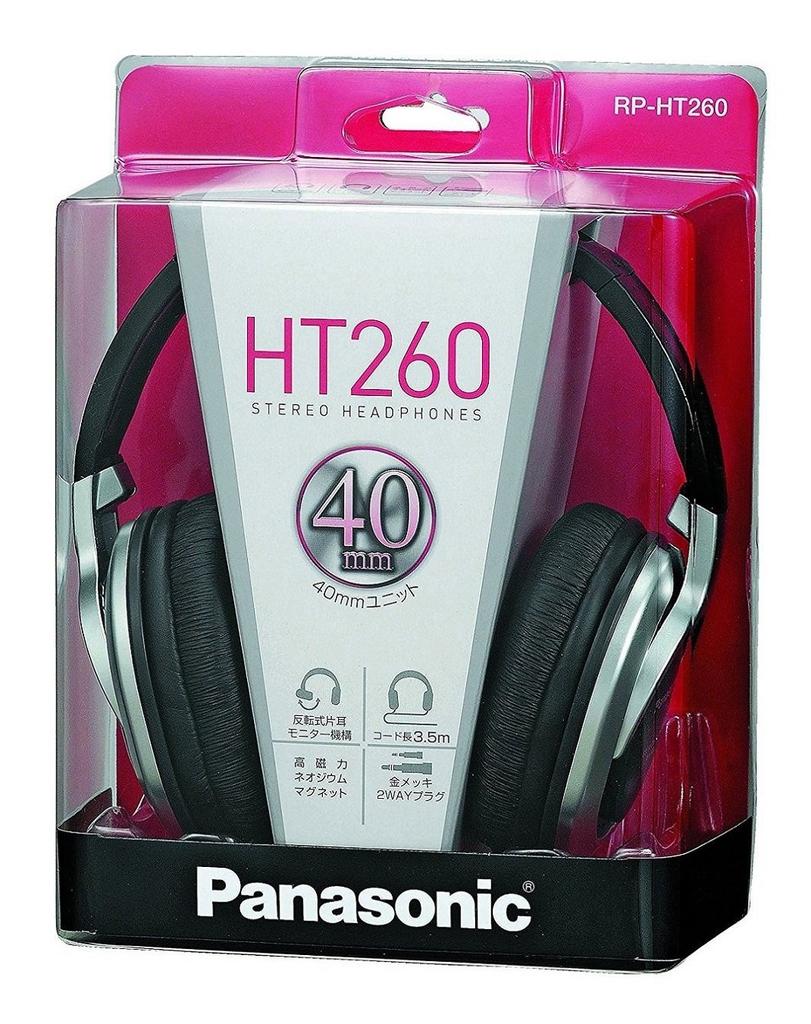 Panasonic Stereo Headphones Black RP-HT260-K