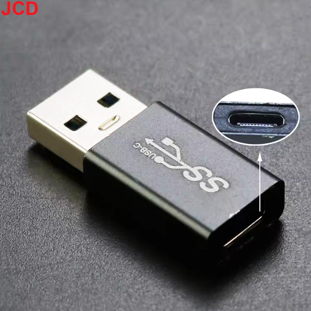 JCD 1 шт. USB A на USB C male Адаптер Type C 10 Гбит/с Быстрая зарядка Передача данных Для синхронизации данных Ноутбук Разъем U-диска