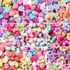 20-200 Pcs Mixed Color Acrylic Solid Color Special-shaped Beads Scattered Beads Handmade DIY Bracelet Bracelet Accessories