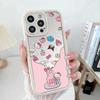 Mirror Makeup Flower Hello Kitty Chain Casing For Xiaomi Redmi Note 15 Pro 5G 15C 15 15A 14C Note 14 13 12 Pro Plus 5G Soft Case