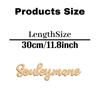 1PC Long-Lasting Souleymane example Customized Letter Laser-Cut Sign Wooden Plaque Wood Material Holiday Decorations