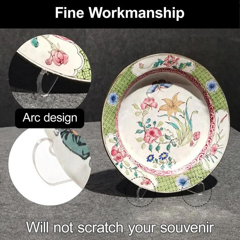 Подставка для тарелок из прозрачного акрила, столешница для чайной книги, журнала, коллекции картин, витрины для тарелок, мисок, подставки для мольберта