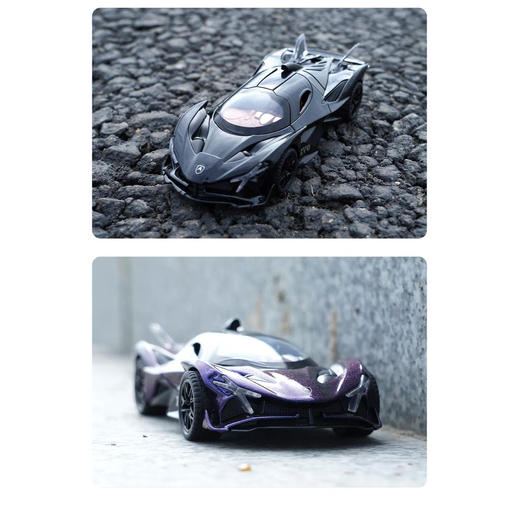 Игрушечная модель Apollo EVO из сплава масштаба 1/32 - Футуристичный дизайн, Звуковые и световые эффекты, Пружинный механизм - Идеально для детских игр