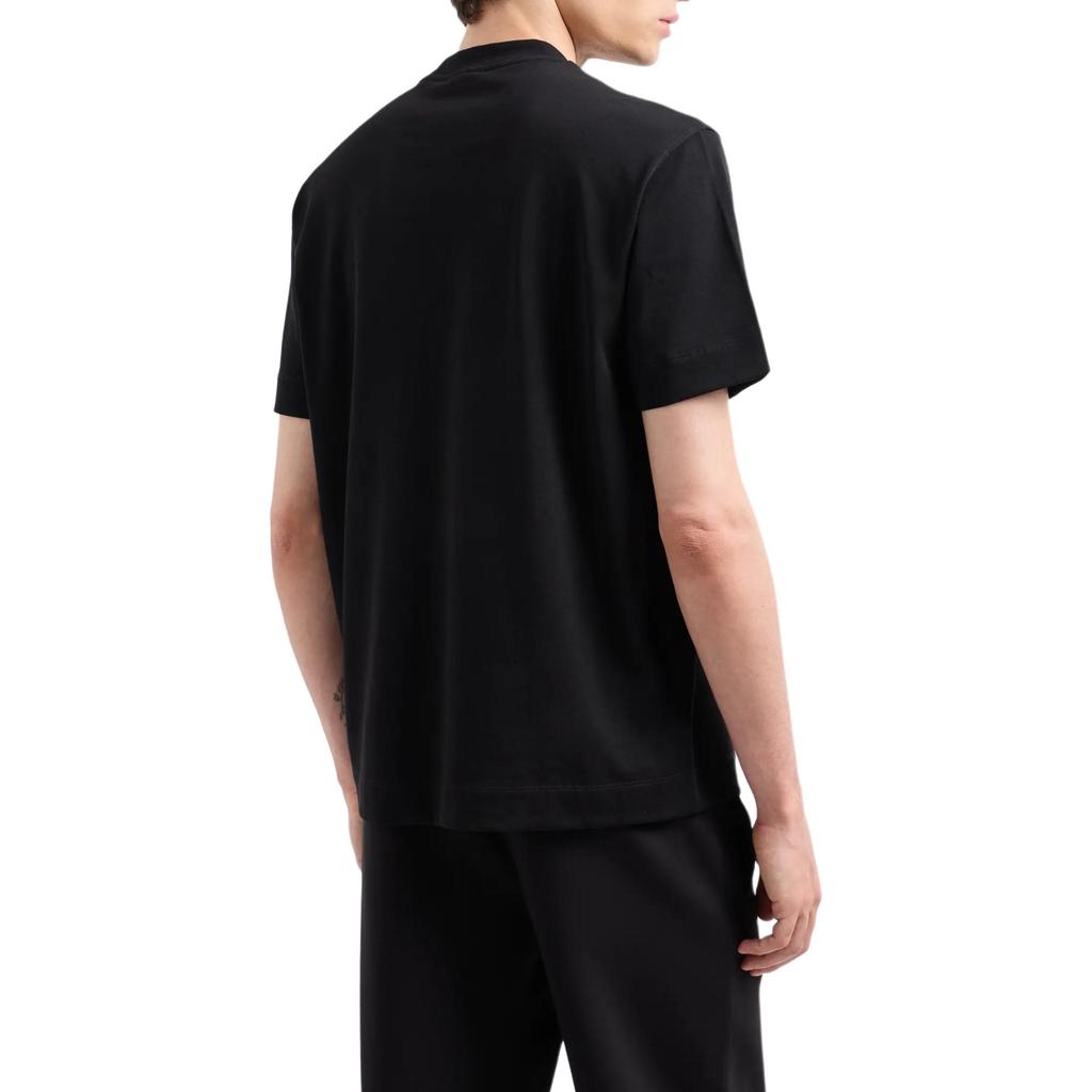 EMPORIO ARMANI Asv Heavyweight Jersey T shirt With Raised Logo Embroidery 6D1TQ9-1JWZZ-0039