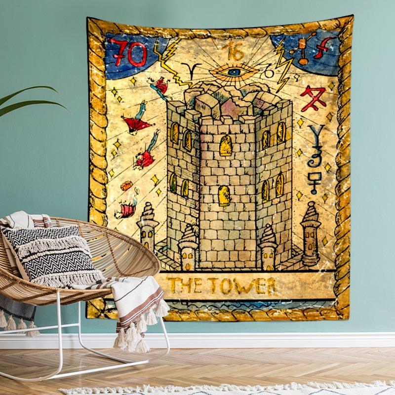 Ретро настенный узор гобелен украшение для дома гобелен офис гостиная гобелен