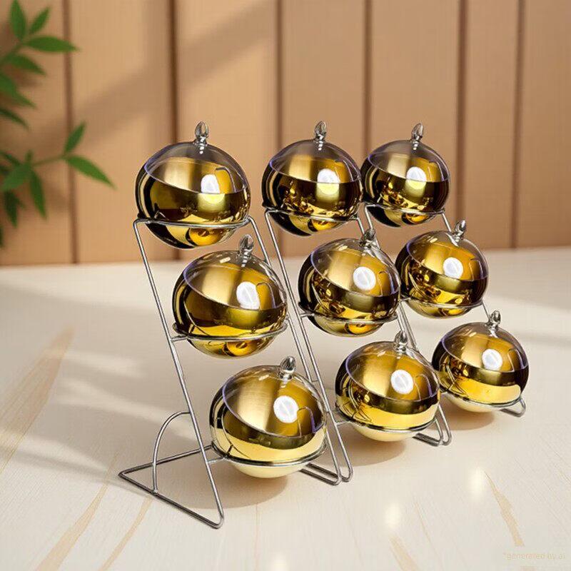 Двухуровневый набор посуды для фуршета Jingbaodi из нержавеющей стали