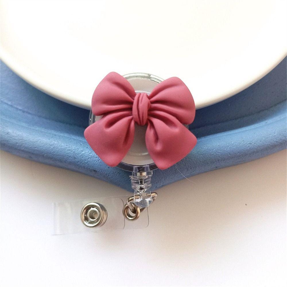 Name Tag Retractable Badge Holder 3D Flora Easy Pull Buckle Nurse Badge Reel Hospital Use