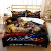 Аниме King of Fighters KOF Постельный набор Мальчики Девочки Полуторный Размер Королевы Пододеяльник Наволочка Кровать Дети Взрослые Домашний Текстиль