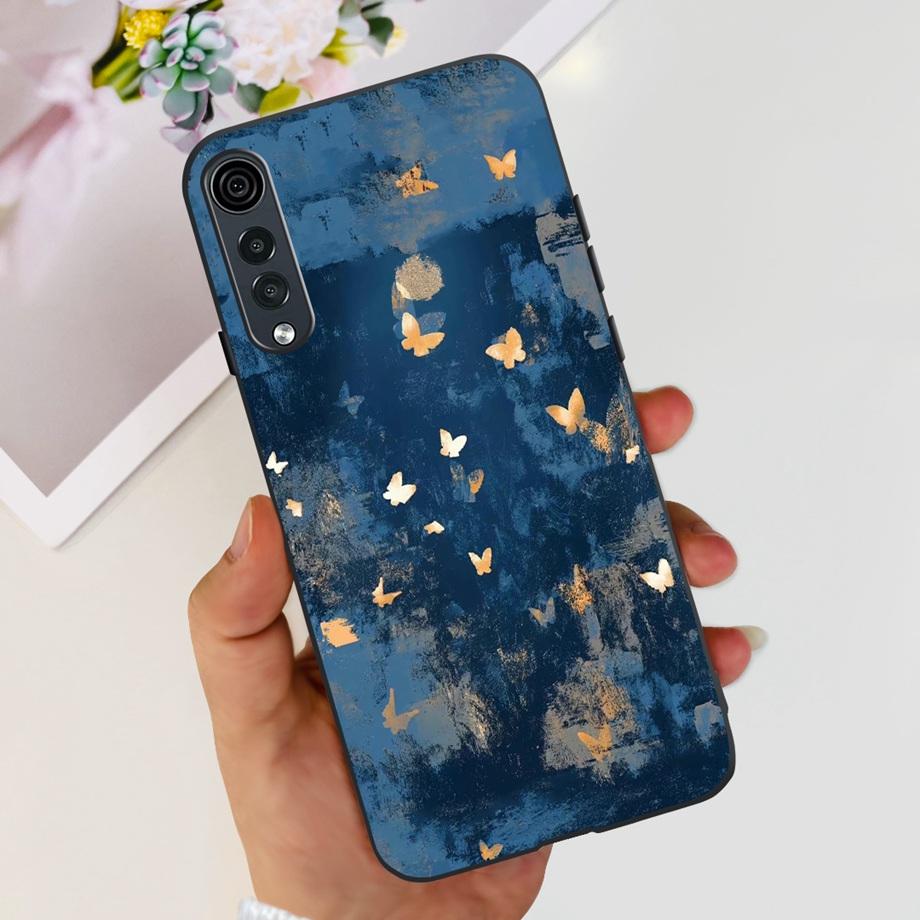 Для LG Velvet 5G 4G / Velvet 5G UW Чехол Милый Мультяшный Панда Цветок Роскошный Мягкий Силиконовый Чехол для Телефона Задняя Крышка Capas