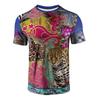 Мужская летняя футболка с круглым вырезом и коротким рукавом с 3D-принтом, повседневные дышащие топы